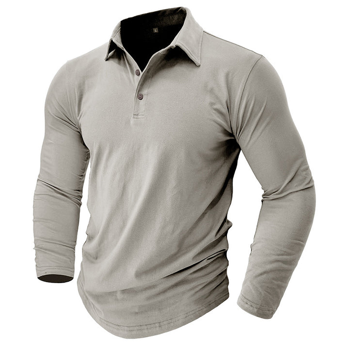 Herren Langarm Poloshirt mit hochwertiger Baumwolle und elegantem Schnitt Echoarchiv