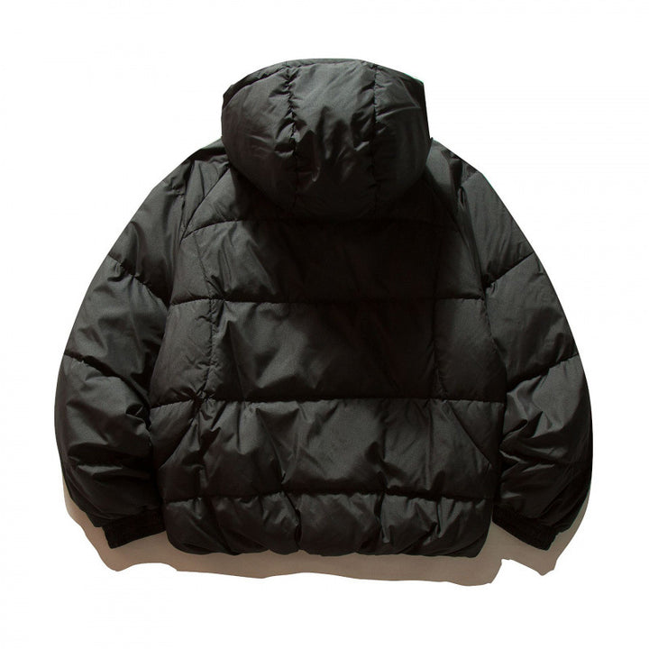Unisex Oversize Thermo‑Pufferjacke im Boxy‑Cut mit Kapuze und Raglanärmeln Echo Archiv