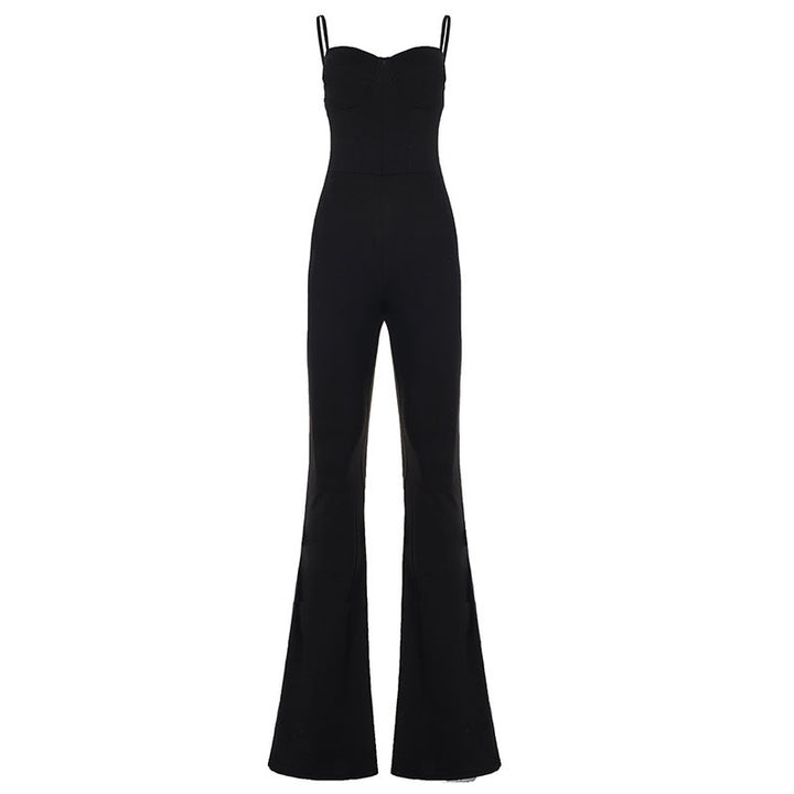 Damen eleganter Jumpsuit mit raffiniertem Schnitt und weitem Bein Echo Archiv