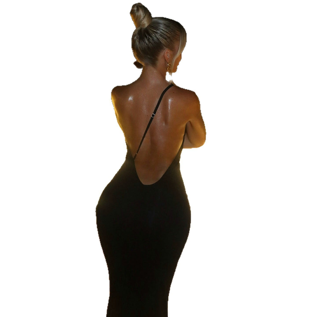 Damen Einseitiges Maxikleid Echo Archiv