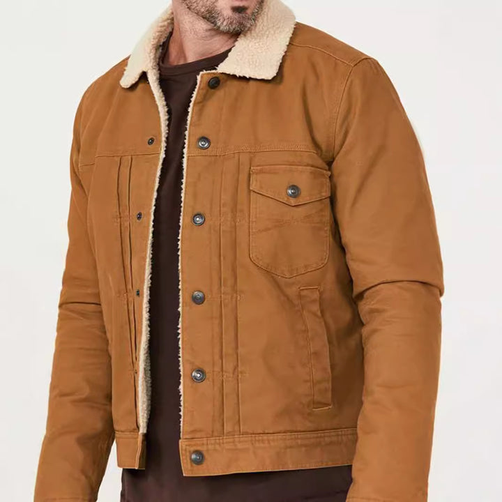 Herren Fleece gefütterte Bikerjacke Echoarchiv