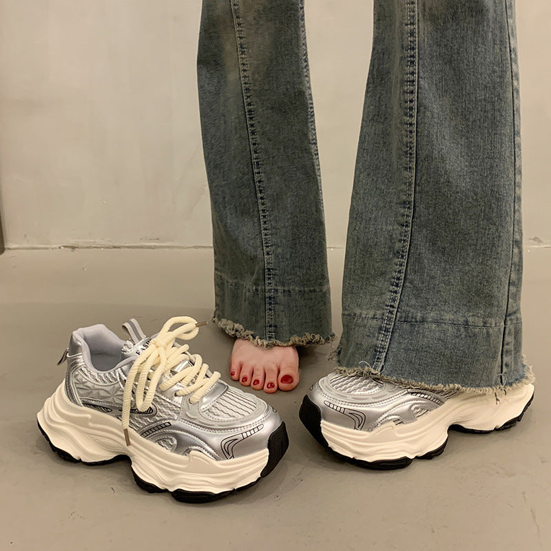 Damen Sportliche Chunky Sneakers mit atmungsaktiver Oberfläche und dämpfender Sohle Echo Archiv