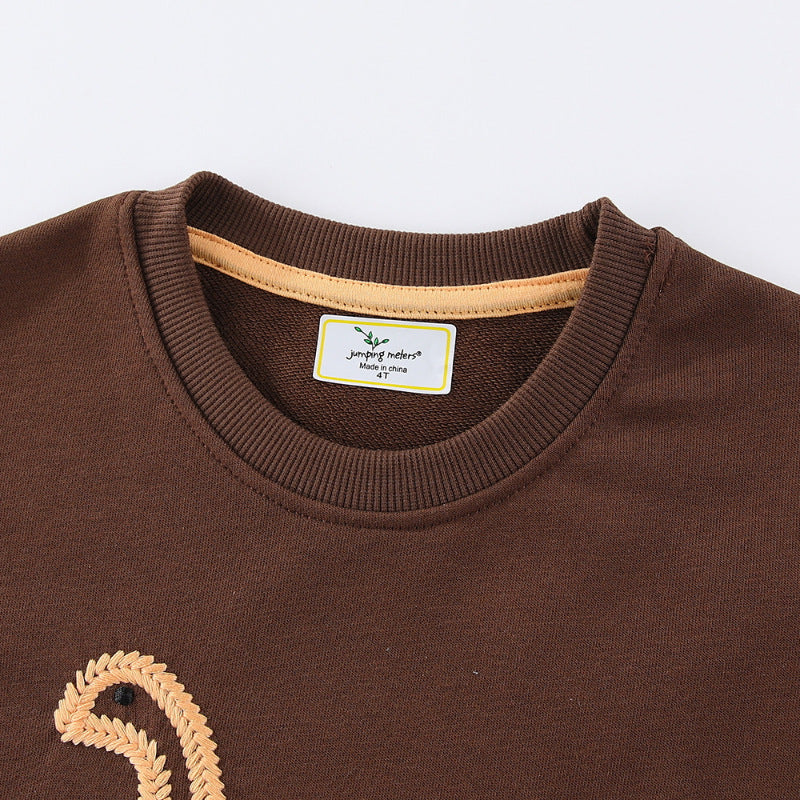 Jungen Sweatshirt mit lebhaftem Dinosaurier-Stickdesign Echo Archiv
