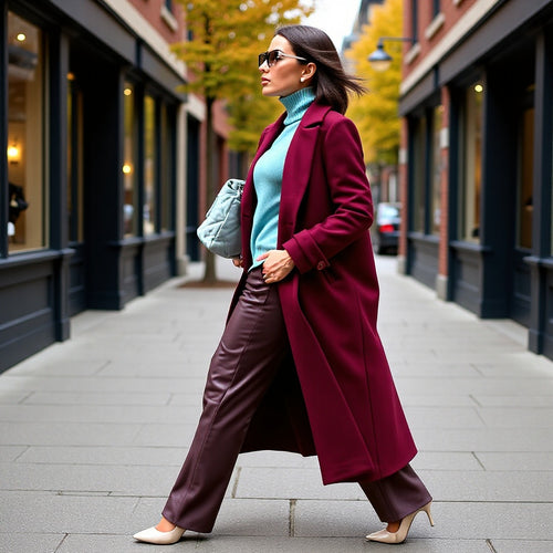 Damen Maxilanger Mantel aus Wollmix mit taillierter Silhouette und cleanem Revers Echo Archiv