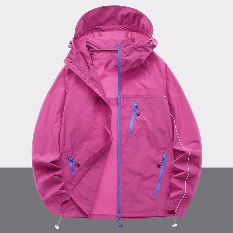 Herren leichte Outdoor-Jacke mit wasserabweisenden Eigenschaften und mehreren Reißverschlusstaschen Echoarchiv