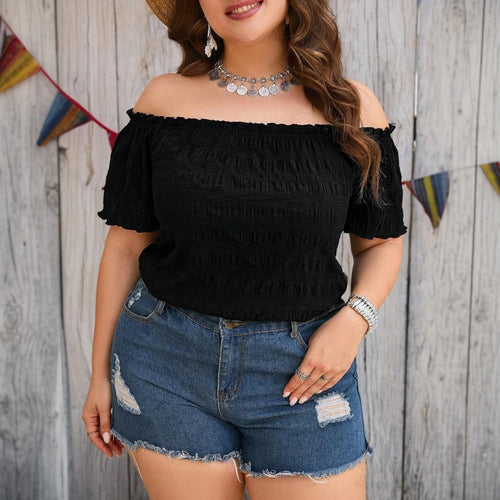Damen Off-Shoulder Bluse Echo Archiv