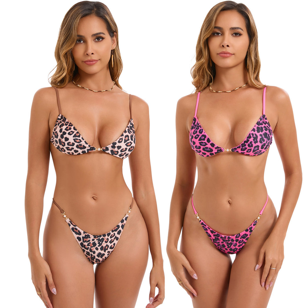 Damen Triangel-Bikini mit verstellbaren Trägern und elegantem Blumendruck Echo Archiv