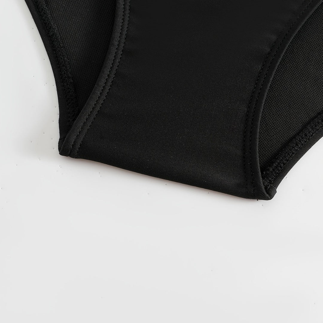Damen High-Waist Bikinihose mit stilvollen Rüschendetails Echo Archiv