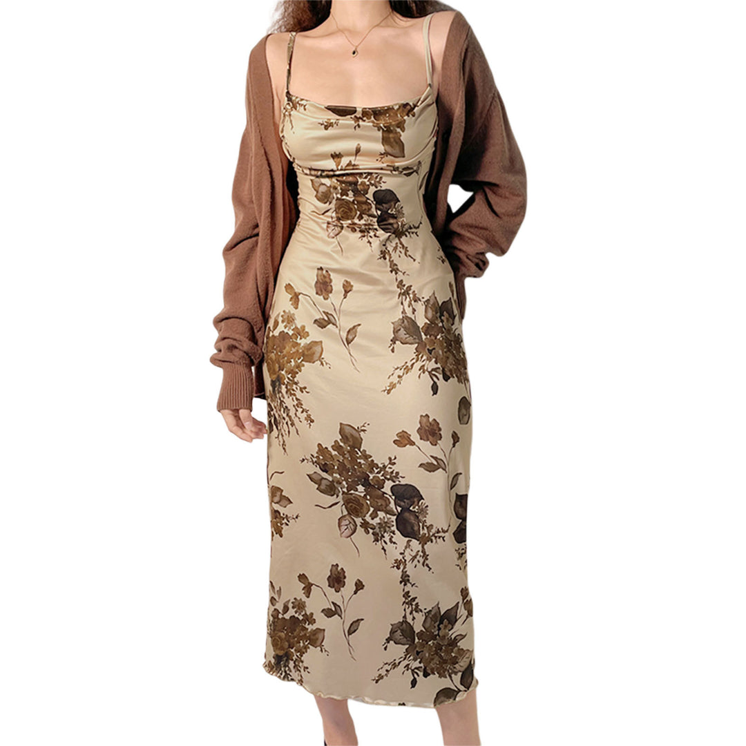 Damen Maxikleid mit elegantem floralem Design Echo Archiv