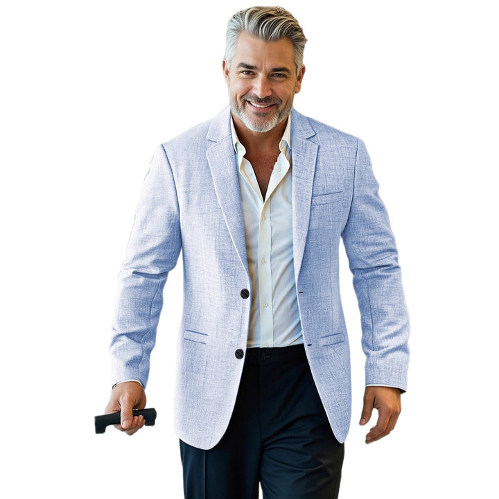 Herren eleganter Freizeitblazer aus hochwertigem Gewebe mit strukturiertem Design Echoarchiv