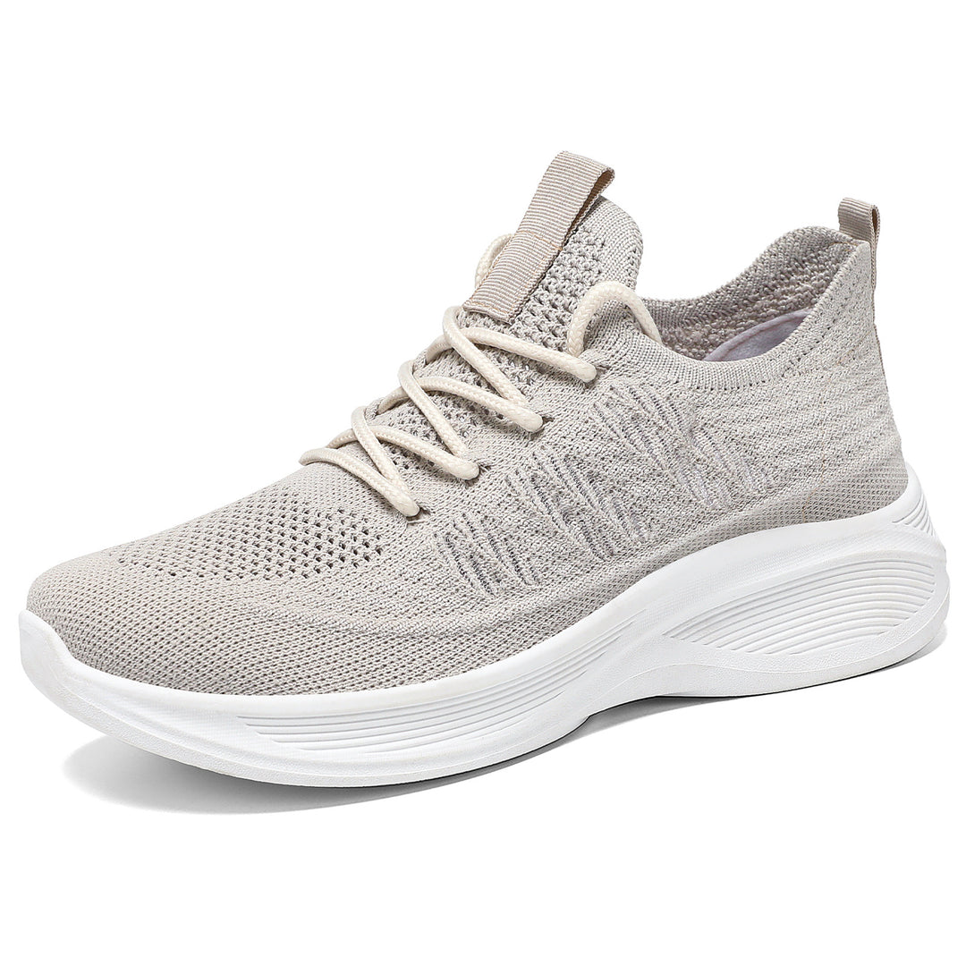 Damen nan ergonomischer Strick-Comfort-Sneaker mit gezielter Belüftung, elastischem Schlupfschaft und stoßabsorbierender Keilsohle Echo Archiv