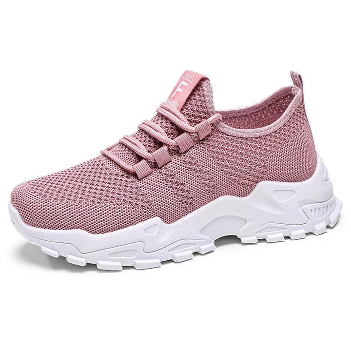 Damen nan atmungsaktive Strick-Slip-On Sneaker mit sockenähnlichem Schaft und profiliertem Plateau-Absatz Echo Archiv