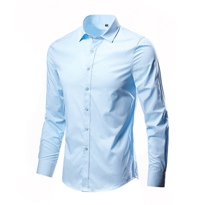 Herren nan Slim-Fit Businesshemd aus Stretch-Baumwollmix mit Kentkragen Echo Archiv