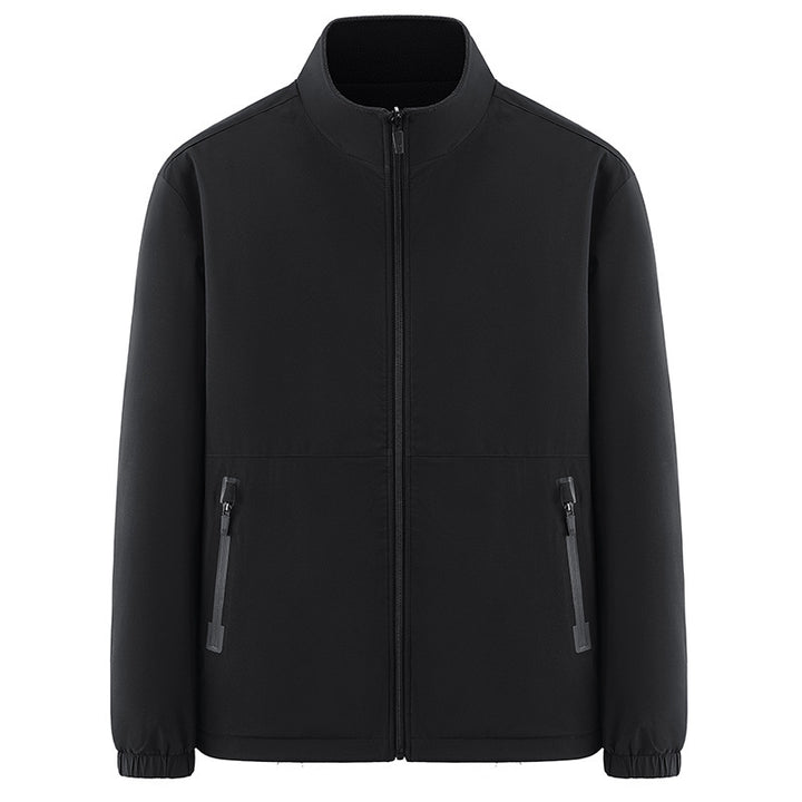 Herren Minimalistische technische Allwetter-Softshelljacke mit Stehkragen und wasserabweisenden Reißverschlüssen Echo Archiv