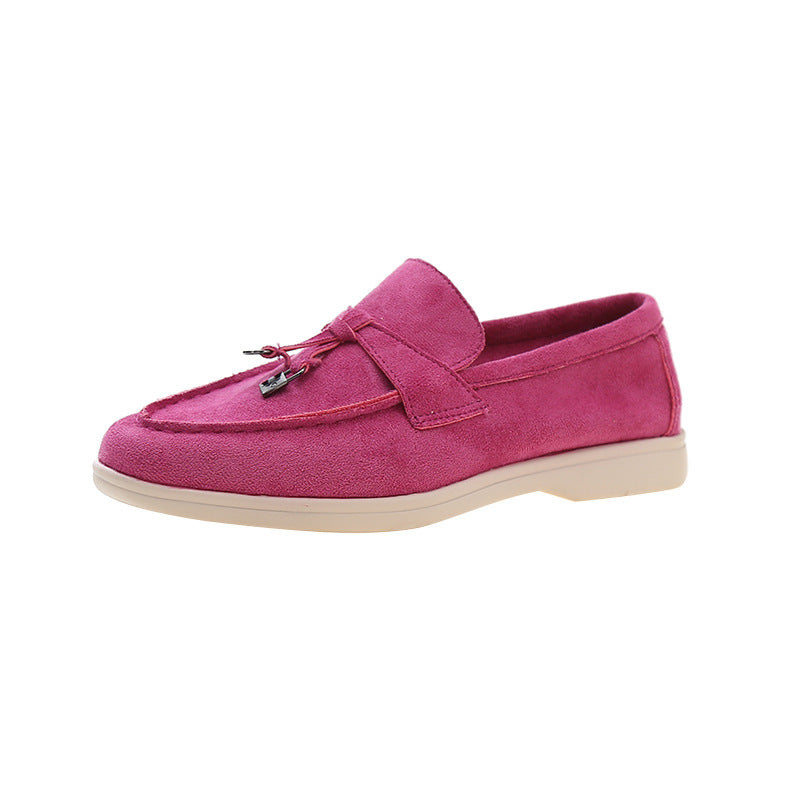 Damen Elegante Wildleder-Loafer mit Quasten und gepolstertem Komfortfußbett – Lioré