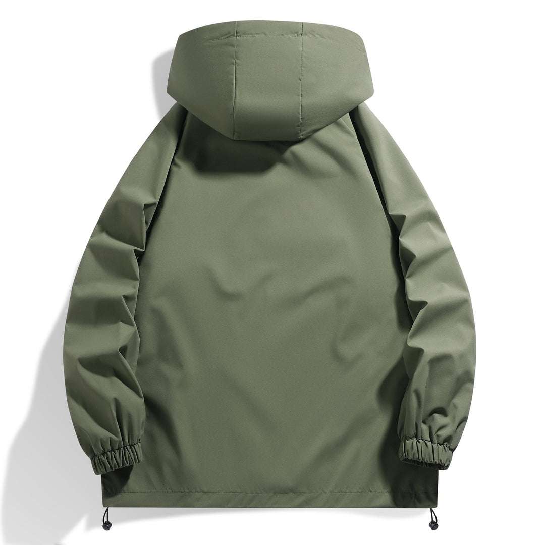 Herren Funktionsjacke mit verstellbarem Kapuzenkragen und elastischen Ärmelbündchen Echoarchiv