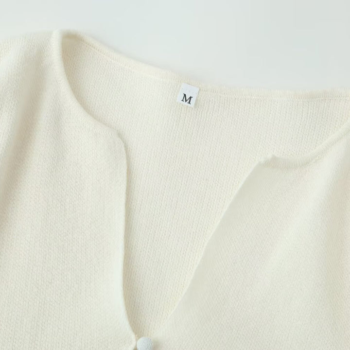 Damen plissiertes Midi-Kleid mit V-Ausschnitt Echo Archiv