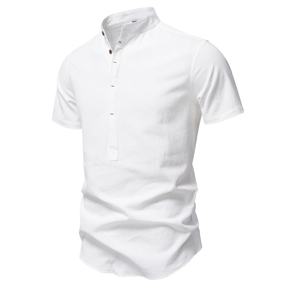 Herren Kurzarm Henley-Shirt mit praktischer Knopfleiste und modernem Design Echoarchiv