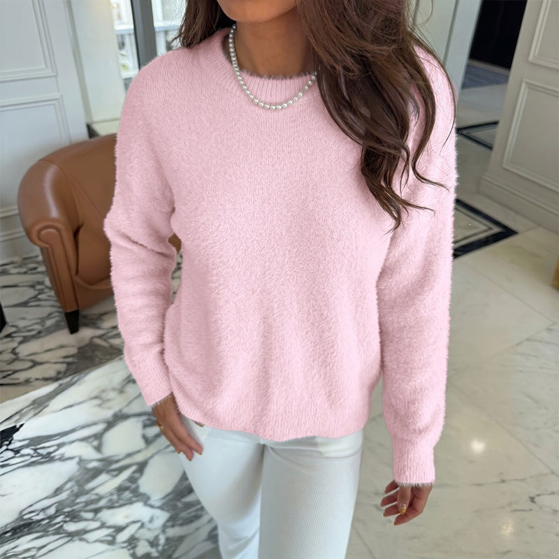 Damen Weicher und eleganter Pullover mit Off-Shoulder-Ausschnitt Echo Archiv