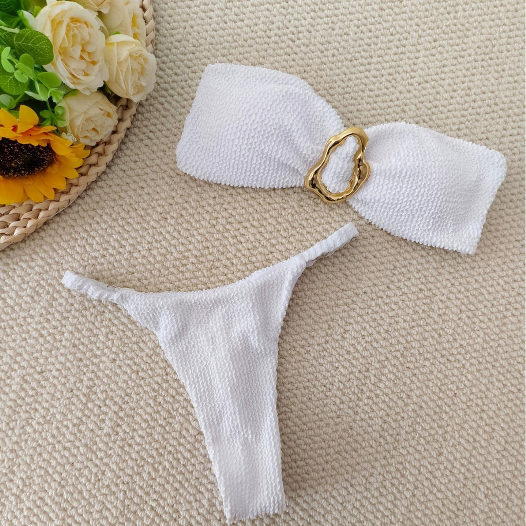 Damen Bandeau-Bikini mit elegantem Schmuckdetail Echo Archiv