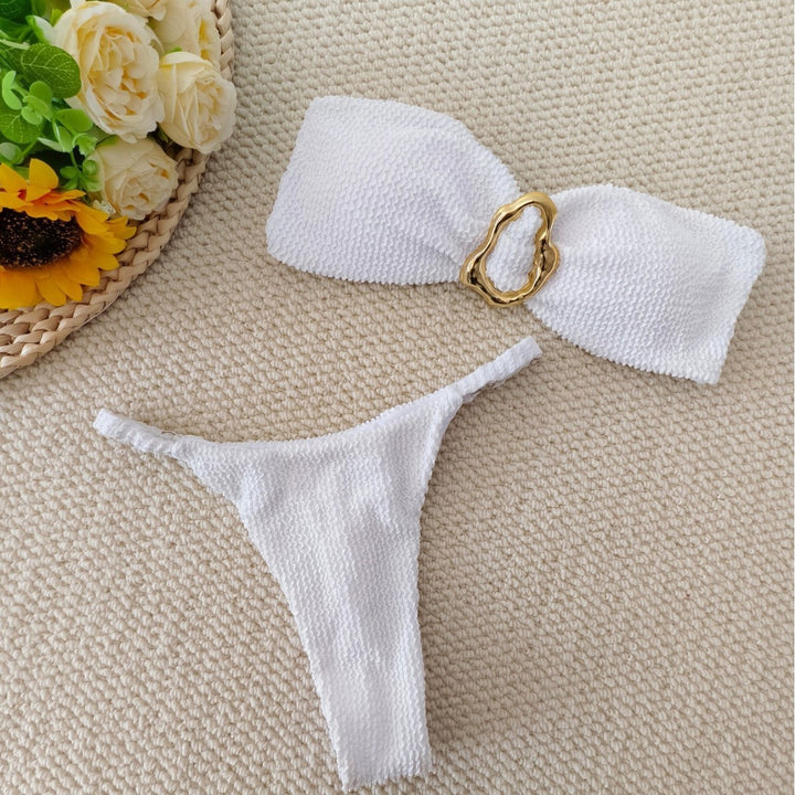 Damen Bandeau-Bikini mit elegantem Schmuckdetail Echo Archiv