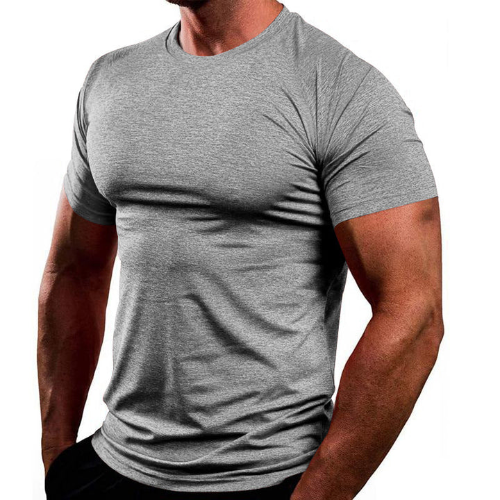 Herren Atmungsaktives Fitness-T-Shirt aus leichtem Stoff mit körperbetontem Schnitt Echoarchiv