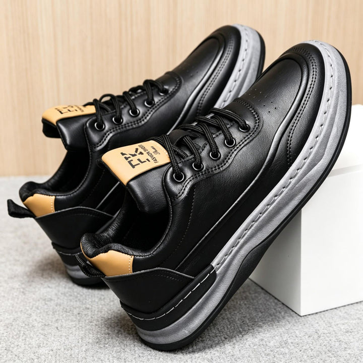 Herren Sportliche Leder Sneaker Echoarchiv