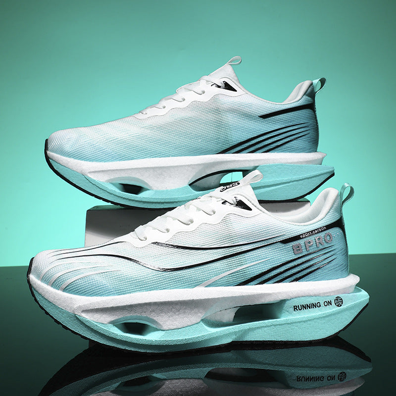 Unisex Performance-Laufsneaker mit Drehverschluss, geformter Hohlkammer-Zwischensohle und atmungsaktivem Strickobermaterial – Tavélo