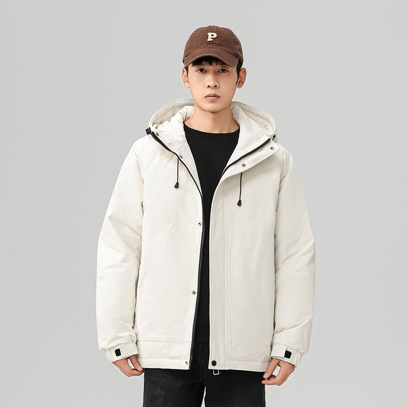 Herren Technische Winterjacke mit verstellbarem Kapuzenkragen Echoarchiv