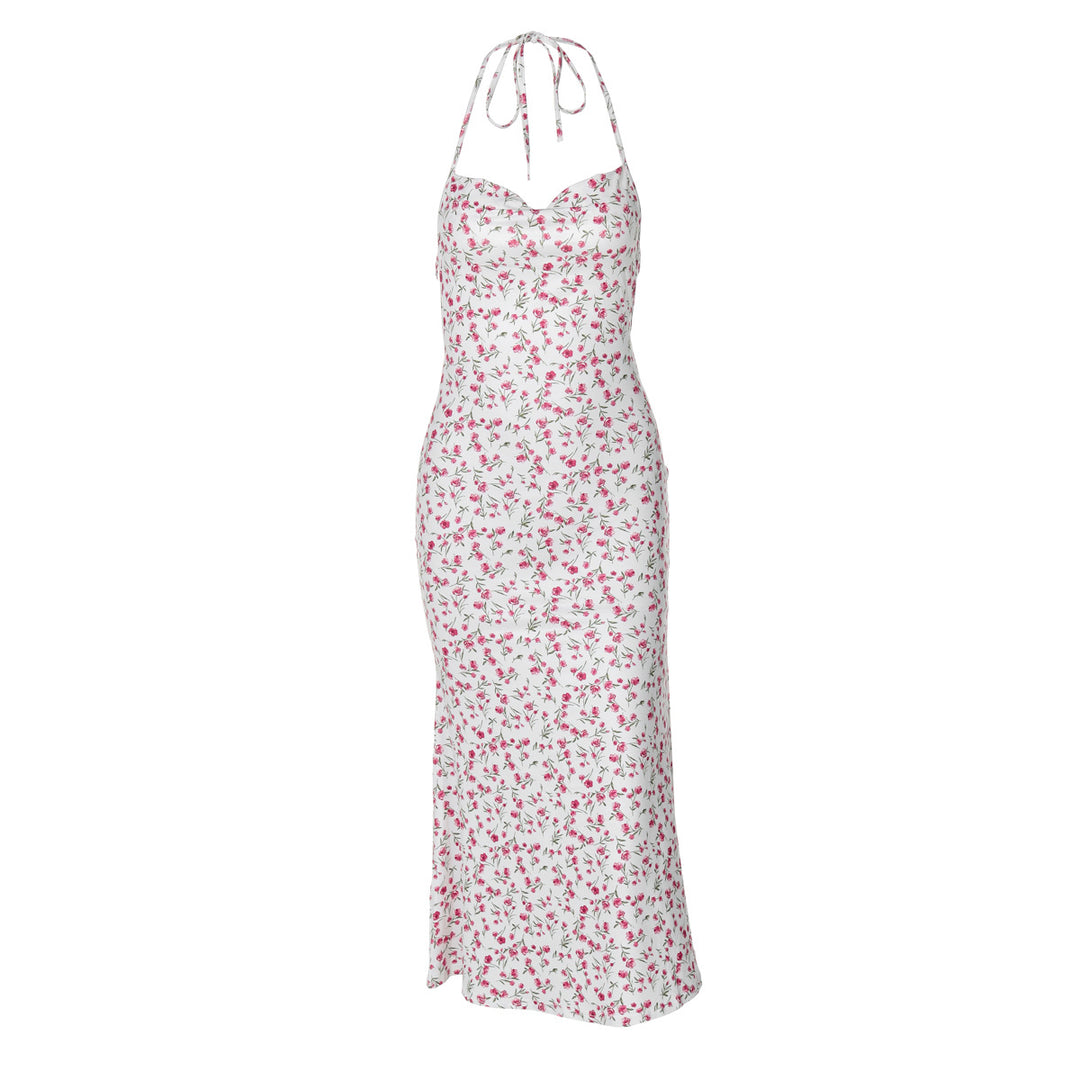 Damen Maxikleid mit eleganter Schnürung und floralem Muster Echo Archiv