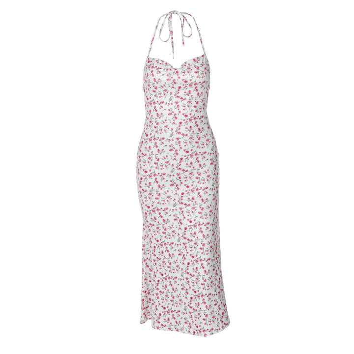 Damen Maxikleid mit eleganter Schnürung und floralem Muster Echo Archiv
