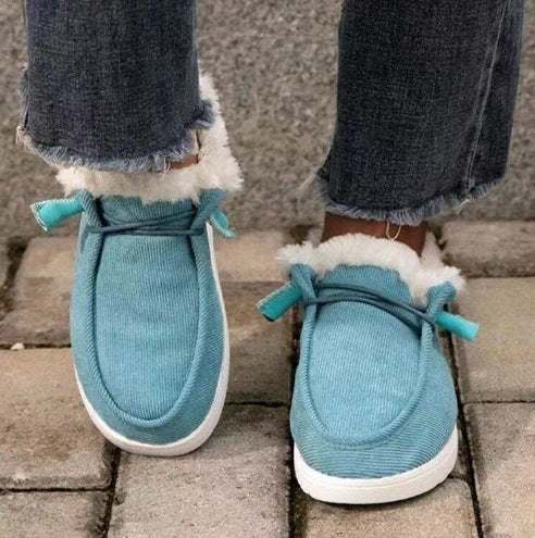 Damen Gefütterte Mokassin-Slipper mit Teddyfutter und dämpfender Gummisohle Echoarchiv
