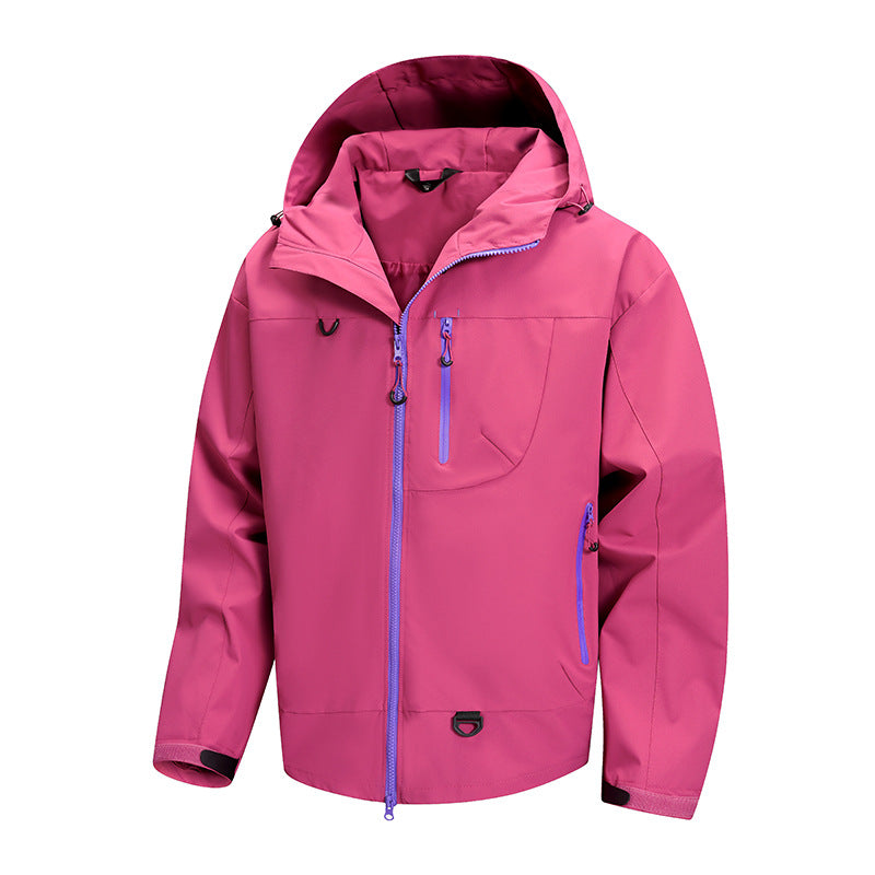Herren technische Outdoor-Jacke mit wasserdichtem Gewebe und verstellbarem Kapuzensystem Echoarchiv