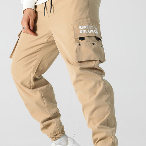 Herren Tapered Cargo-Jogginghose mit elastischem Bund, Multifachtaschen & Bündchen Echo Archiv