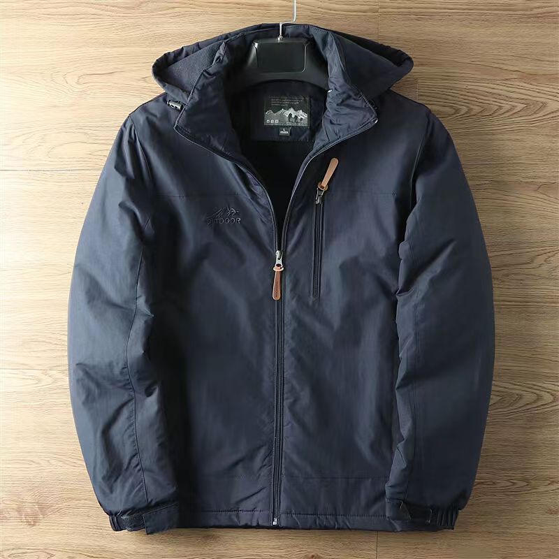 Herren Warm gefütterte Funktionsjacke mit verstellbarer Kapuze Echo Archiv