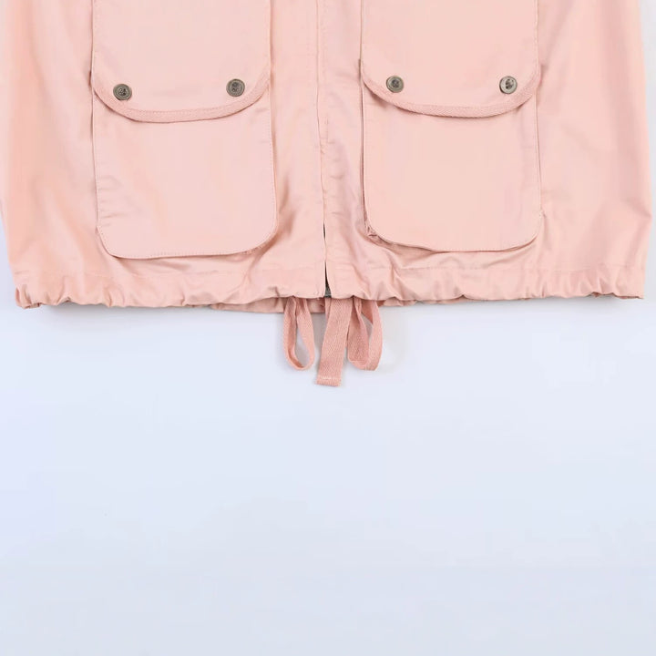 Damen Kurzjacke im Safari‑Stil mit Stehkragen, Kängurutaschen und Kordelzug Echo Archiv