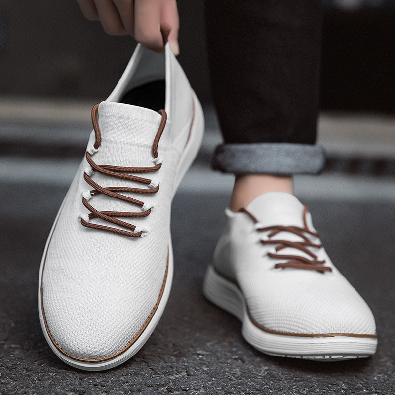 Herren nan elastischer Strick-Sneaker im Sockenschnitt mit gepolstertem Komfortfußbett, flexibler Leichtlaufsohle und dekorativer Schnürung Echo Archiv