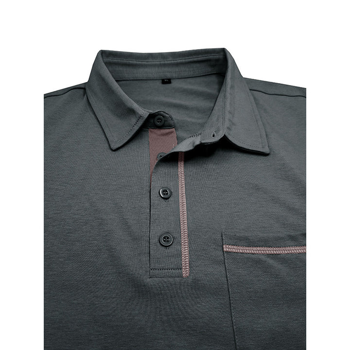 Herren Kurzarm-Poloshirt mit modernem Schnitt und praktischer Brusttasche Echoarchiv