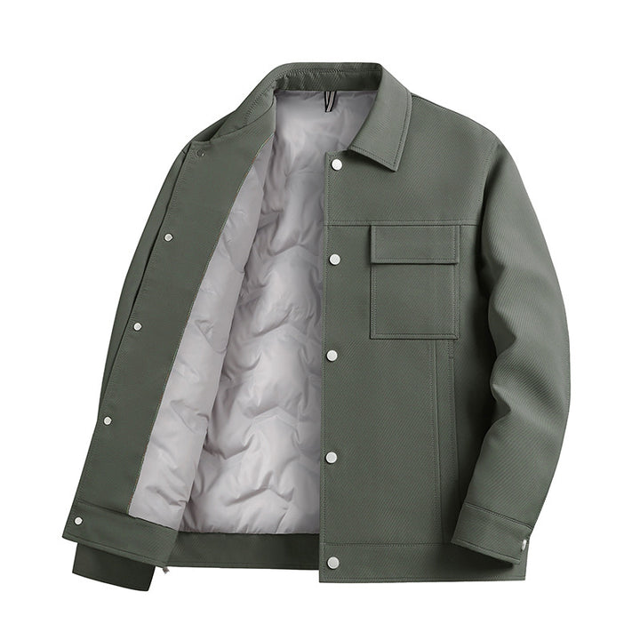 Herren modische Overshirt-Jacke mit praktischem Taschen-Design Echoarchiv