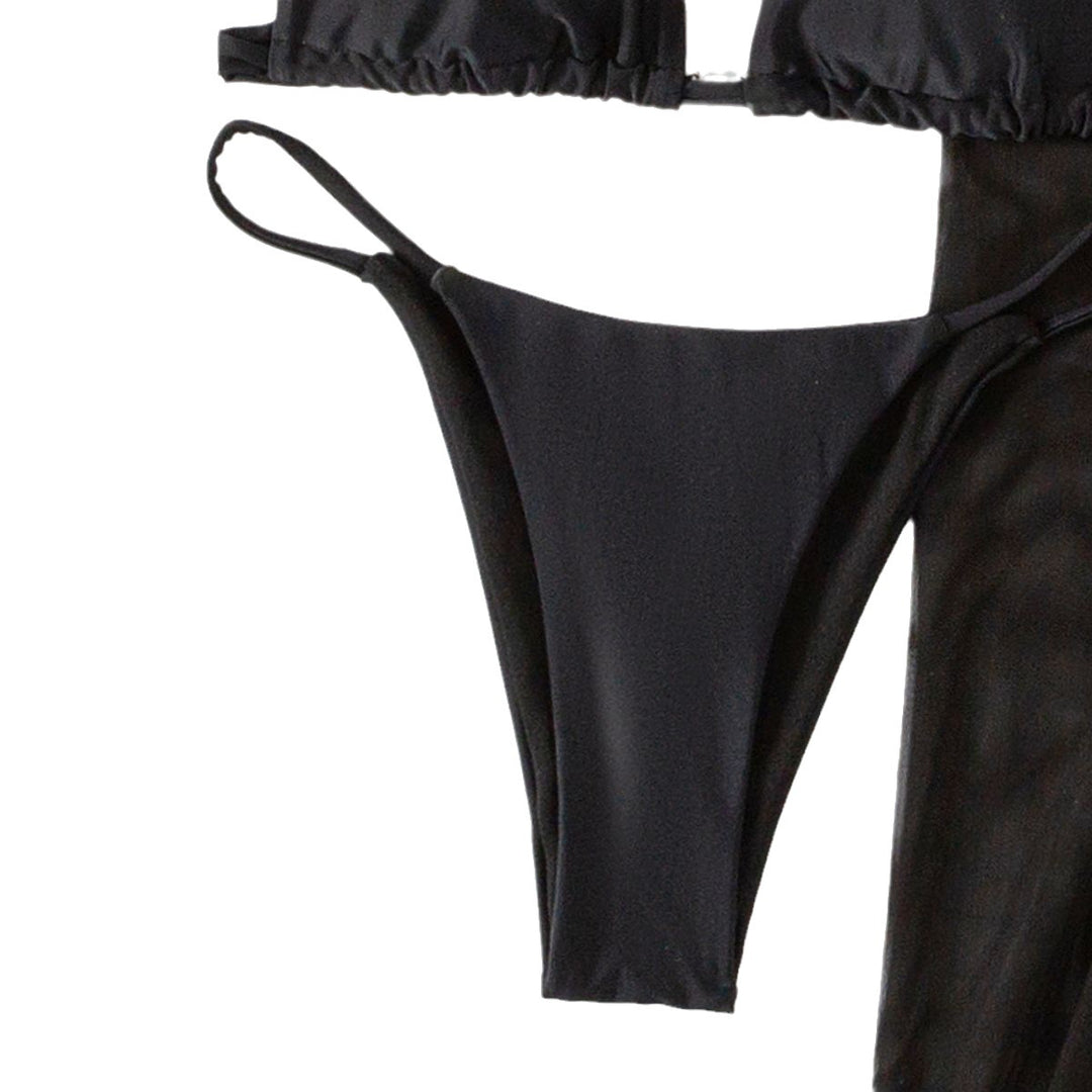 Damen Bikini-Set mit transparentem Wickelrock Echo Archiv