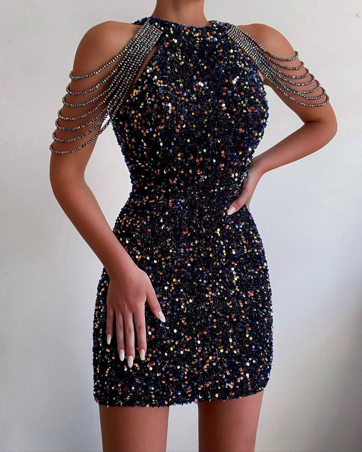 Damen Glitzerndes Abendkleid Echo Archiv
