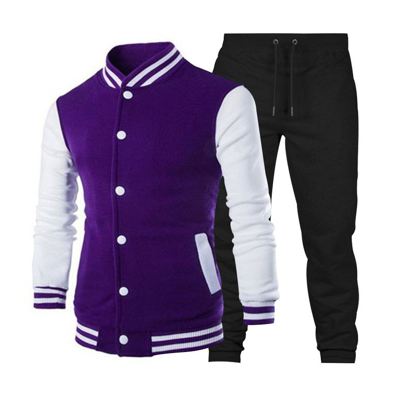 Herren sportliche Collegejacke mit praktischen Taschen und atmungsaktiver Baumwolle Echoarchiv