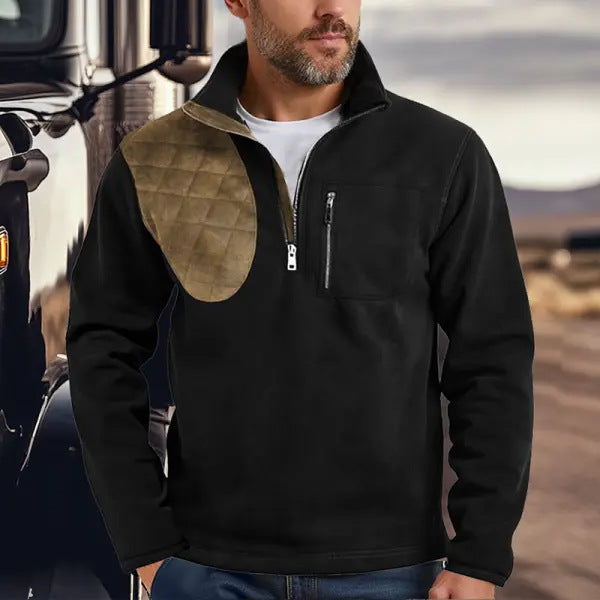 Herren funktionale Sweatjacke mit Stehkragen Echoarchiv