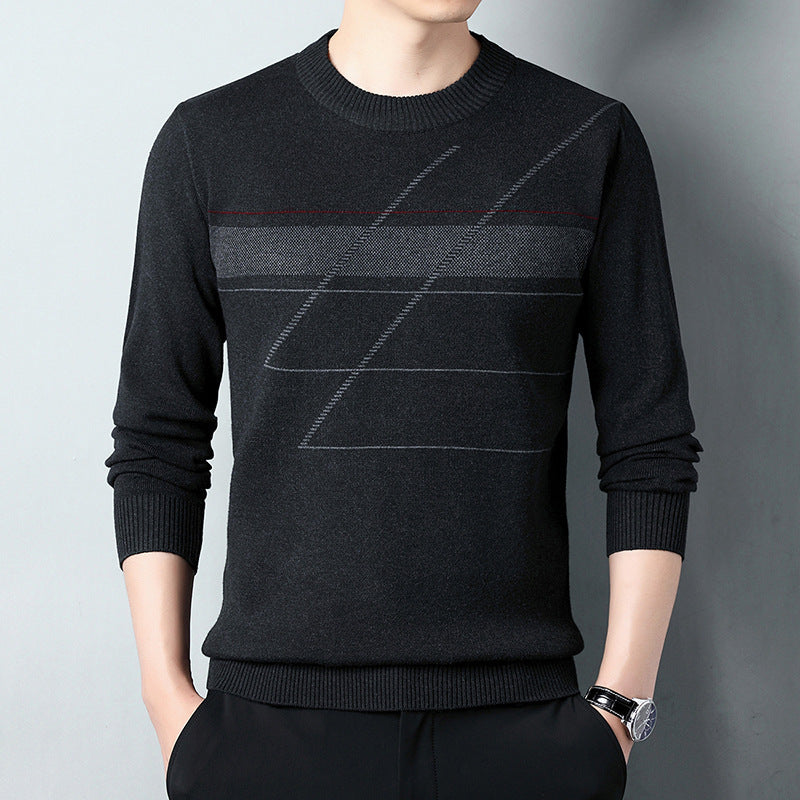 Herren modischer Strickpullover mit grafischem Muster Echoarchiv