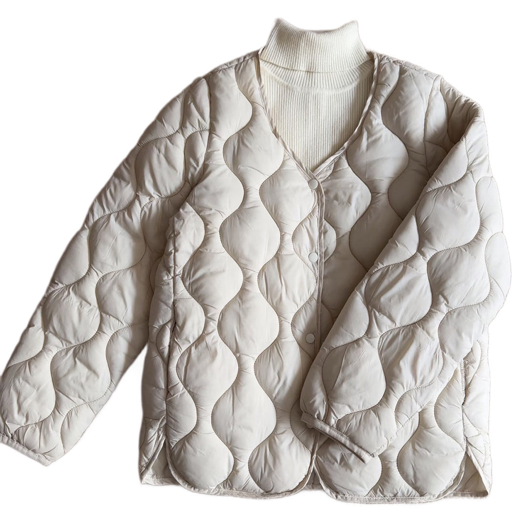 Damen Lange Steppjacke Echoarchiv
