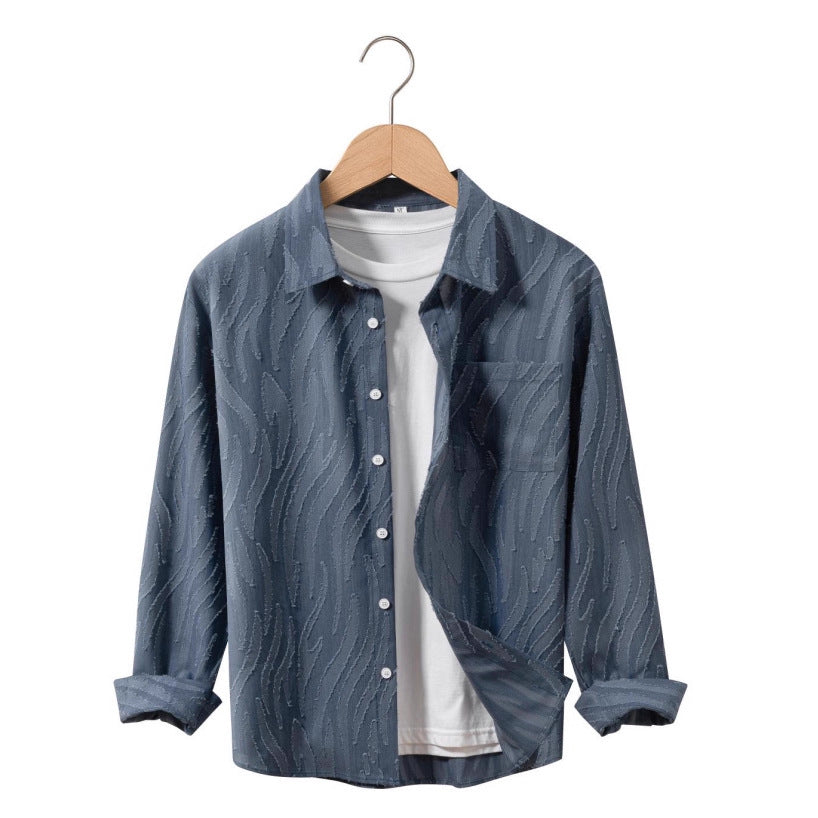 Herren lässige Designer-Hemdjacke Echoarchiv