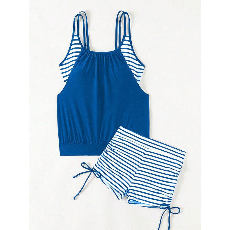 Damen Tankini-Set mit sportlichem Oberteil und hohen Beinausschnitten Echo Archiv