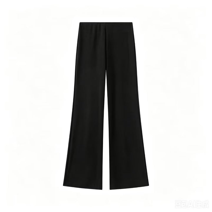 Damen Weite Satinhose mit hoher Taille und fließender Wide‑Leg‑Silhouette Echo Archiv
