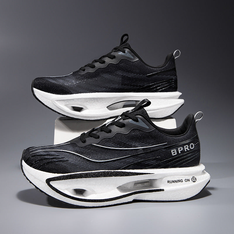 Unisex Performance-Laufsneaker mit Drehverschluss, geformter Hohlkammer-Zwischensohle und atmungsaktivem Strickobermaterial – Tavélo