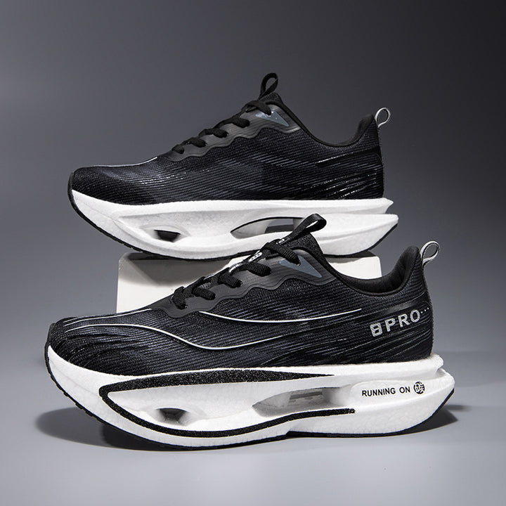 Unisex Performance-Laufsneaker mit Drehverschluss, geformter Hohlkammer-Zwischensohle und atmungsaktivem Strickobermaterial – Tavélo